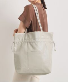 ITS'DEMO / イッツデモ トートバッグ | 【軽量／A4対応】合皮巾着トート