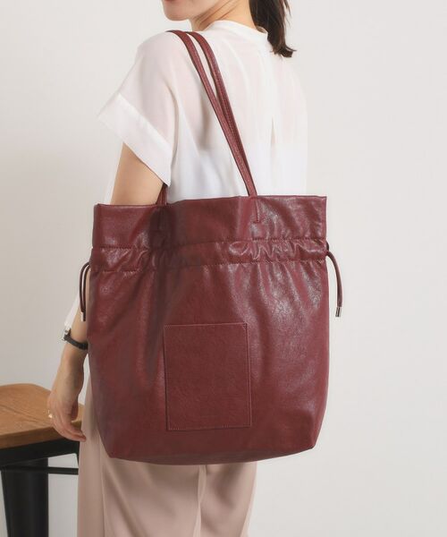 ITS'DEMO / イッツデモ トートバッグ | 【軽量／A4対応】合皮巾着トート | 詳細10