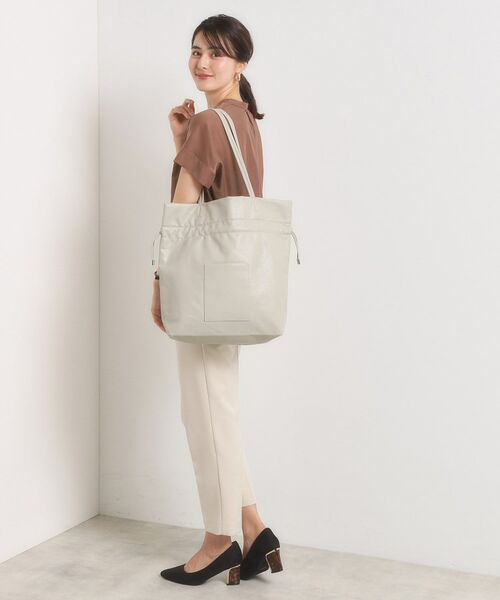 ITS'DEMO / イッツデモ トートバッグ | 【軽量／A4対応】合皮巾着トート | 詳細4