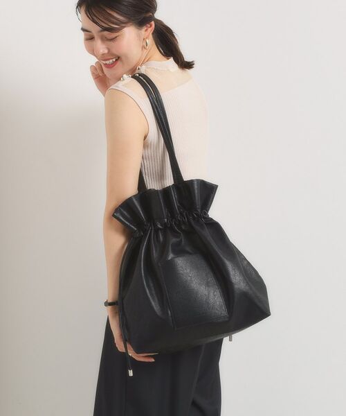 ITS'DEMO / イッツデモ トートバッグ | 【軽量／A4対応】合皮巾着トート | 詳細5