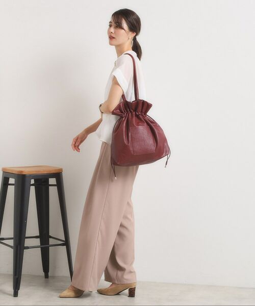 ITS'DEMO / イッツデモ トートバッグ | 【軽量／A4対応】合皮巾着トート | 詳細9