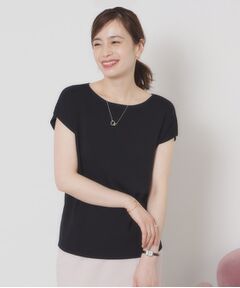 ITS'DEMO / イッツデモ ニット・セーター | 【接触冷感／手洗い可】フレンチスリーブニット