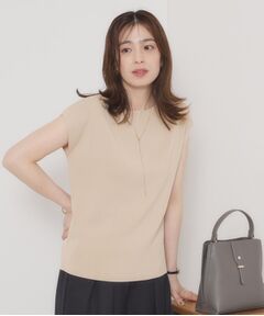 ITS'DEMO / イッツデモ ニット・セーター | 【接触冷感／手洗い可】フレンチスリーブニット