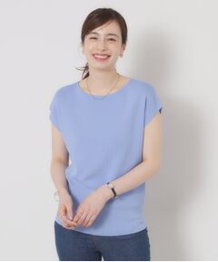ITS'DEMO / イッツデモ ニット・セーター | 【接触冷感／手洗い可】フレンチスリーブニット