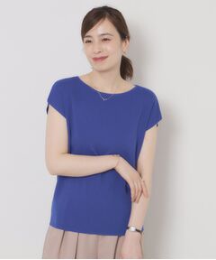 ITS'DEMO / イッツデモ ニット・セーター | 【接触冷感／手洗い可】フレンチスリーブニット