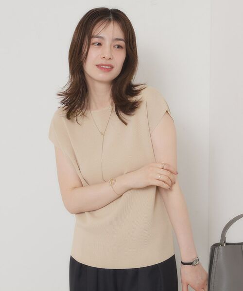 ITS'DEMO / イッツデモ ニット・セーター | 【接触冷感／手洗い可】フレンチスリーブニット | 詳細13