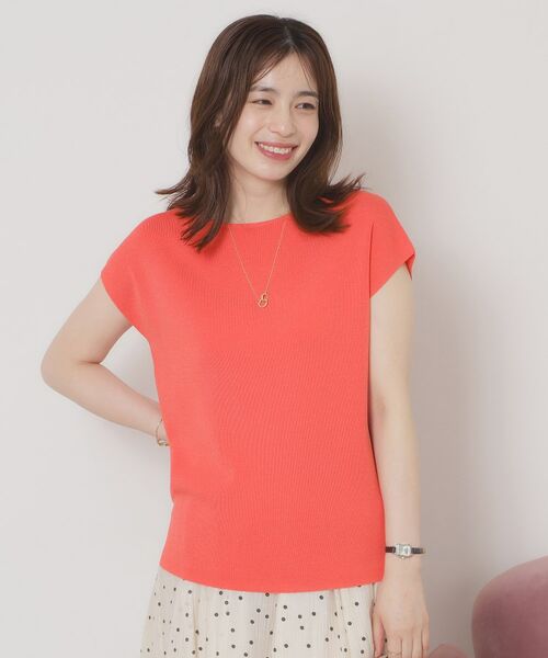 ITS'DEMO / イッツデモ ニット・セーター | 【接触冷感／手洗い可】フレンチスリーブニット | 詳細17