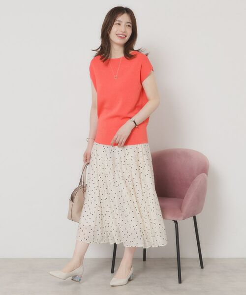 ITS'DEMO / イッツデモ ニット・セーター | 【接触冷感／手洗い可】フレンチスリーブニット | 詳細18