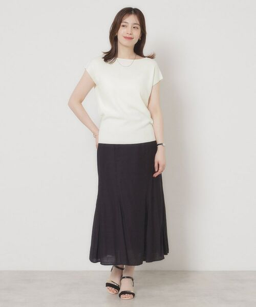 ITS'DEMO / イッツデモ ニット・セーター | 【接触冷感／手洗い可】フレンチスリーブニット | 詳細2