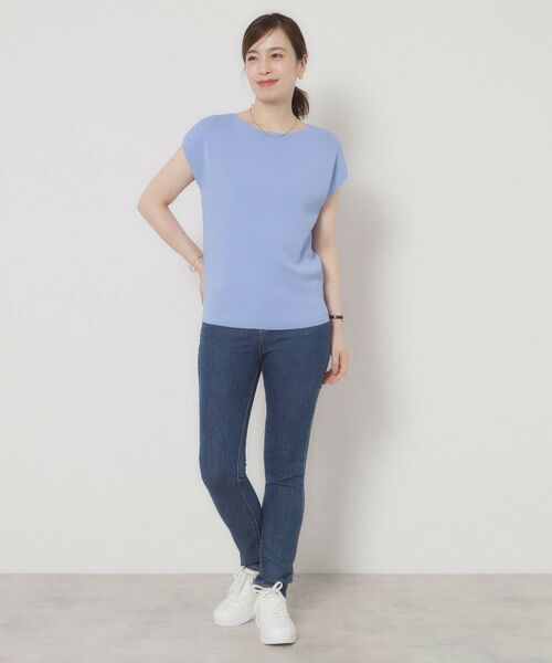 ITS'DEMO / イッツデモ ニット・セーター | 【接触冷感／手洗い可】フレンチスリーブニット | 詳細22