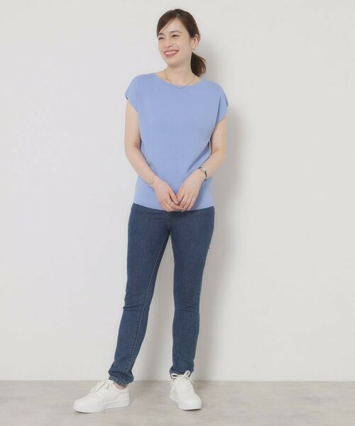 ITS'DEMO / イッツデモ ニット・セーター | 【接触冷感／手洗い可】フレンチスリーブニット | 詳細23