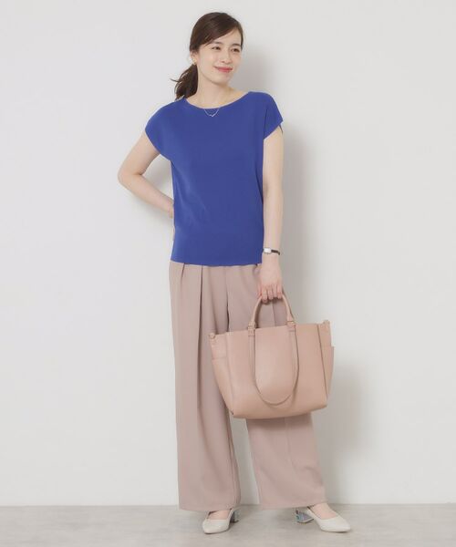 ITS'DEMO / イッツデモ ニット・セーター | 【接触冷感／手洗い可】フレンチスリーブニット | 詳細26