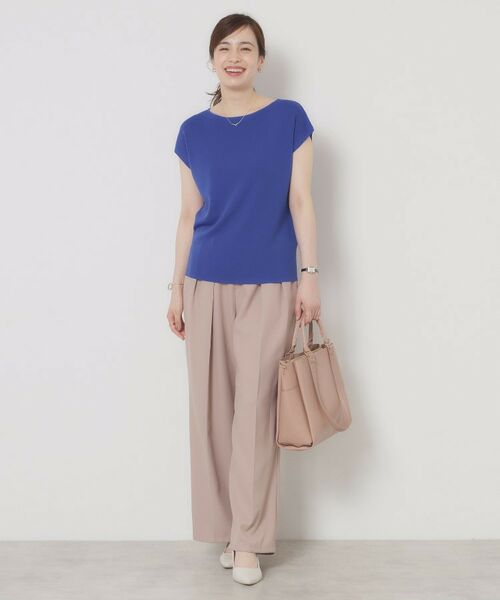 ITS'DEMO / イッツデモ ニット・セーター | 【接触冷感／手洗い可】フレンチスリーブニット | 詳細27