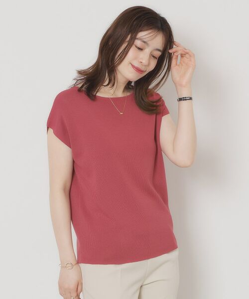 ITS'DEMO / イッツデモ ニット・セーター | 【接触冷感／手洗い可】フレンチスリーブニット | 詳細29