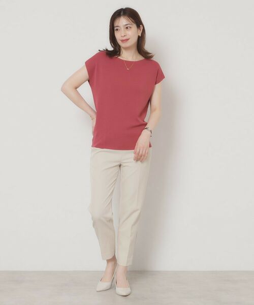 ITS'DEMO / イッツデモ ニット・セーター | 【接触冷感／手洗い可】フレンチスリーブニット | 詳細30