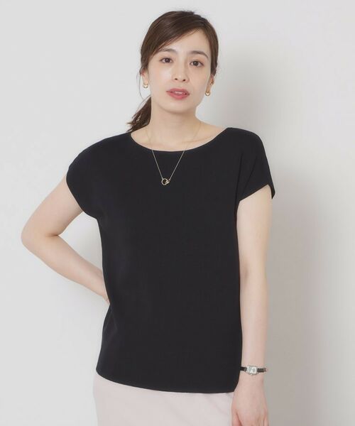 ITS'DEMO / イッツデモ ニット・セーター | 【接触冷感／手洗い可】フレンチスリーブニット | 詳細5