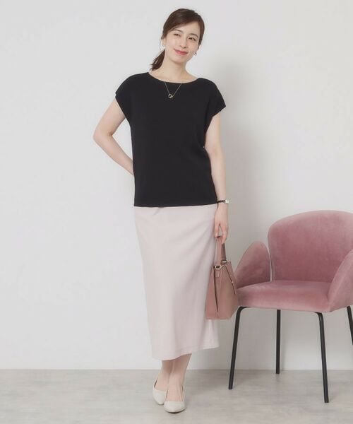 ITS'DEMO / イッツデモ ニット・セーター | 【接触冷感／手洗い可】フレンチスリーブニット | 詳細6