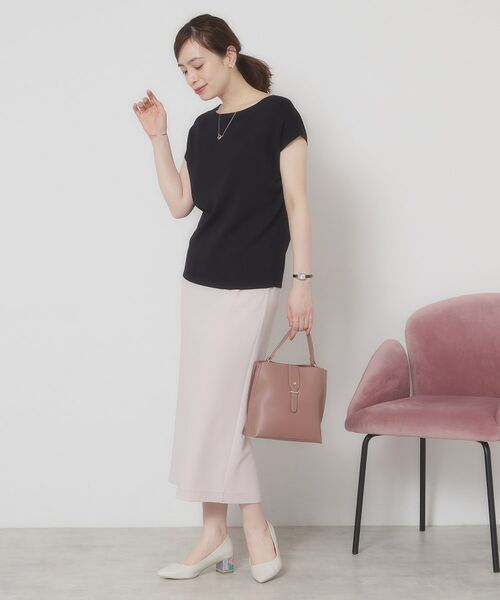 ITS'DEMO / イッツデモ ニット・セーター | 【接触冷感／手洗い可】フレンチスリーブニット | 詳細7