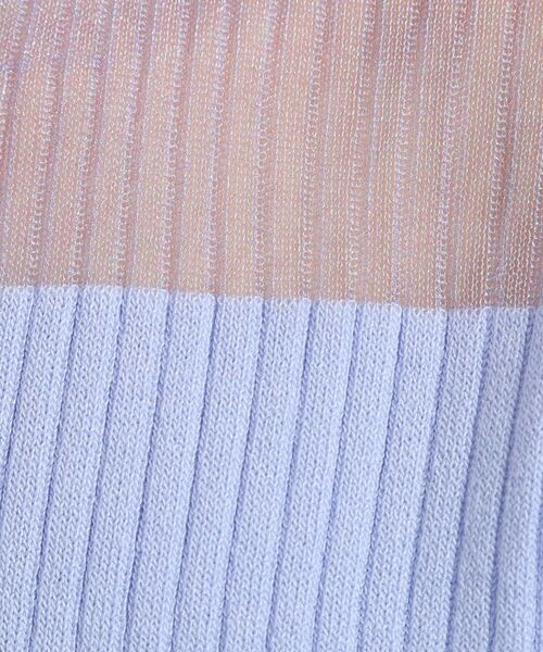 ITS'DEMO / イッツデモ ニット・セーター | 【手洗い可】シアー切替ニット | 詳細12