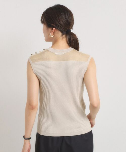 ITS'DEMO / イッツデモ ニット・セーター | 【手洗い可】シアー切替ニット | 詳細15