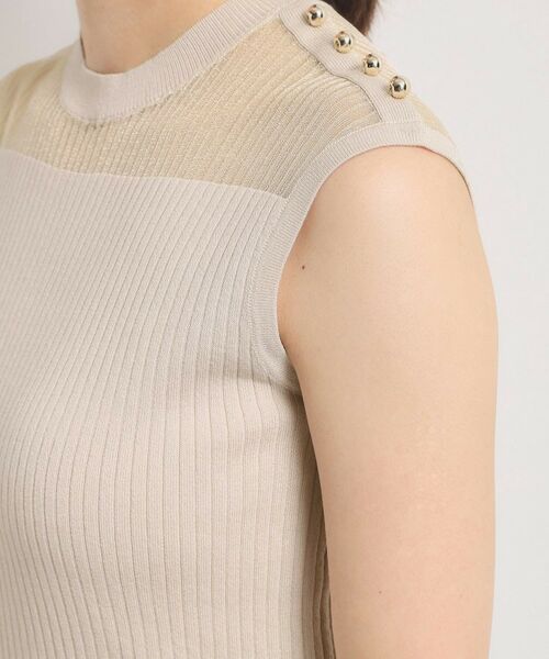 ITS'DEMO / イッツデモ ニット・セーター | 【手洗い可】シアー切替ニット | 詳細17