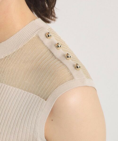 ITS'DEMO / イッツデモ ニット・セーター | 【手洗い可】シアー切替ニット | 詳細18