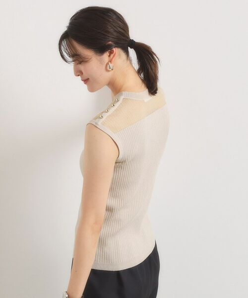 ITS'DEMO / イッツデモ ニット・セーター | 【手洗い可】シアー切替ニット | 詳細6