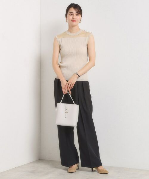 ITS'DEMO / イッツデモ ニット・セーター | 【手洗い可】シアー切替ニット | 詳細7