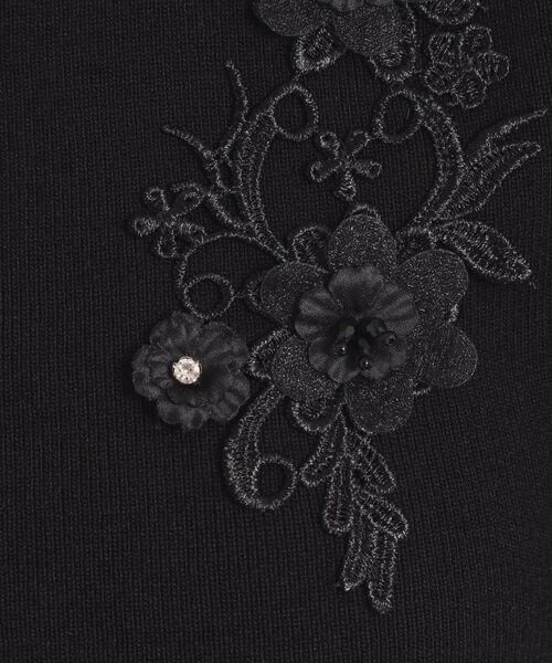ITS'DEMO / イッツデモ ニット・セーター | 【手洗い可】花レースフリル袖ニット | 詳細8