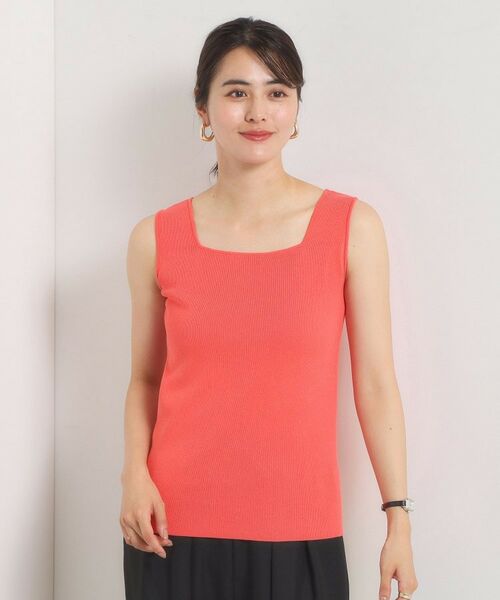 ITS'DEMO / イッツデモ キャミソール・チューブトップ | 【手洗い可】ニットスクエアタンク | 詳細13