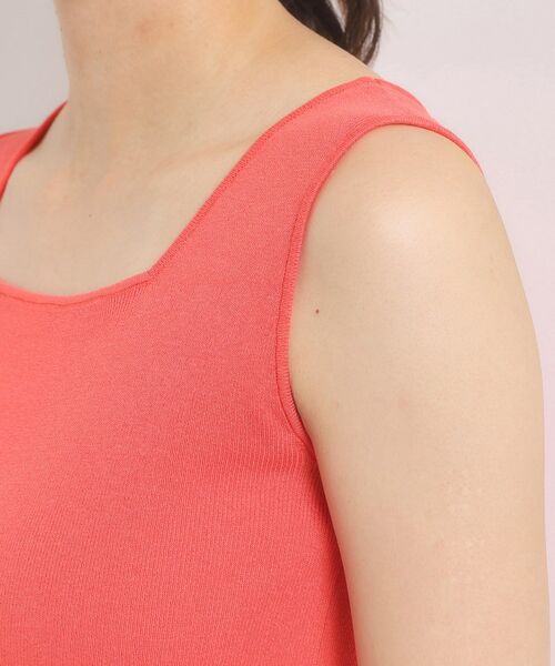 ITS'DEMO / イッツデモ キャミソール・チューブトップ | 【手洗い可】ニットスクエアタンク | 詳細17