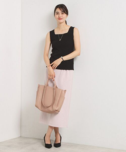 ITS'DEMO / イッツデモ キャミソール・チューブトップ | 【手洗い可】ニットスクエアタンク | 詳細3