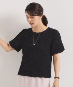 ITS'DEMO / イッツデモ カットソー | 【手洗い可】ふくれジャカードプルオーバー