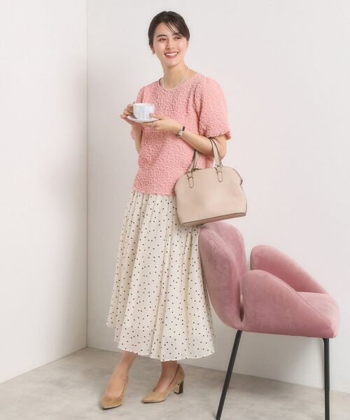 ITS'DEMO / イッツデモ カットソー | 【手洗い可】ふくれジャカードプルオーバー | 詳細11