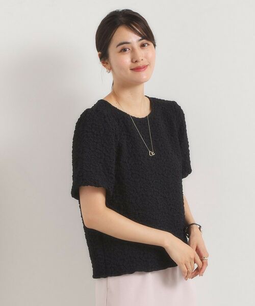 ITS'DEMO / イッツデモ カットソー | 【手洗い可】ふくれジャカードプルオーバー | 詳細6