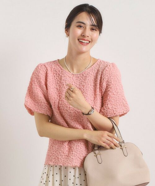 ITS'DEMO / イッツデモ カットソー | 【手洗い可】ふくれジャカードプルオーバー | 詳細9