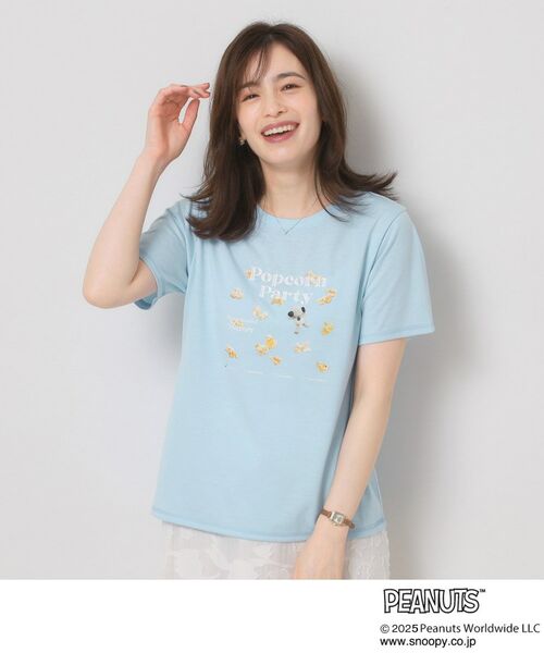 ITS'DEMO/イッツデモ PEANUTS別注Tシャツ サックスブルー(090) 00(フリーサイズ) ITS'DEMO/イッツデモ PEANUTS別注Tシャツ サックスブルー(090) 00(フリーサイズ)