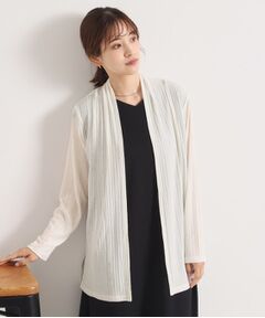 ITS'DEMO / イッツデモ カーディガン・ボレロ | 【手洗い可】シアー着流しカーディガン