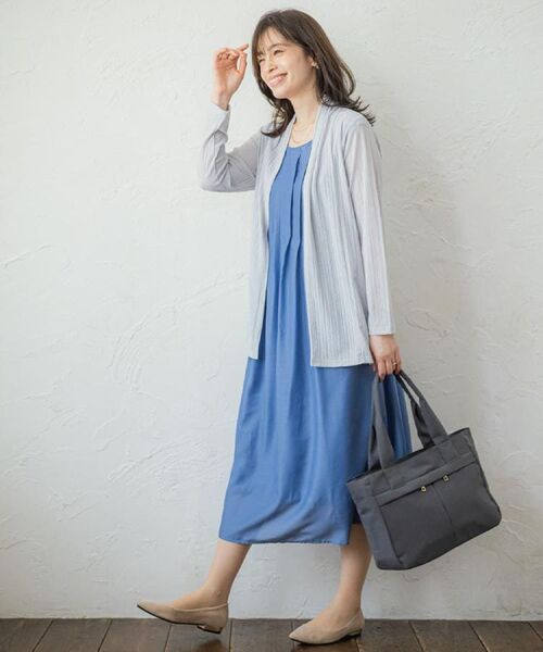 ITS'DEMO / イッツデモ カーディガン・ボレロ | 【手洗い可】シアー着流しカーディガン | 詳細1