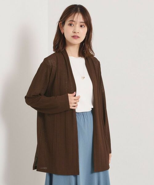 ITS'DEMO / イッツデモ カーディガン・ボレロ | 【手洗い可】シアー着流しカーディガン | 詳細10