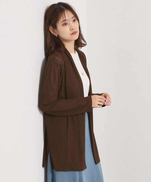 ITS'DEMO / イッツデモ カーディガン・ボレロ | 【手洗い可】シアー着流しカーディガン | 詳細11