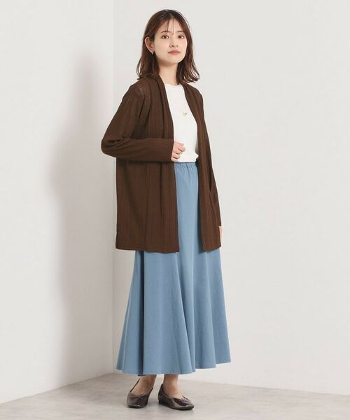 ITS'DEMO / イッツデモ カーディガン・ボレロ | 【手洗い可】シアー着流しカーディガン | 詳細12