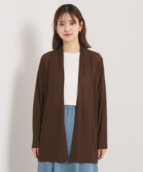 ITS'DEMO / イッツデモ カーディガン・ボレロ | 【手洗い可】シアー着流しカーディガン | 詳細14