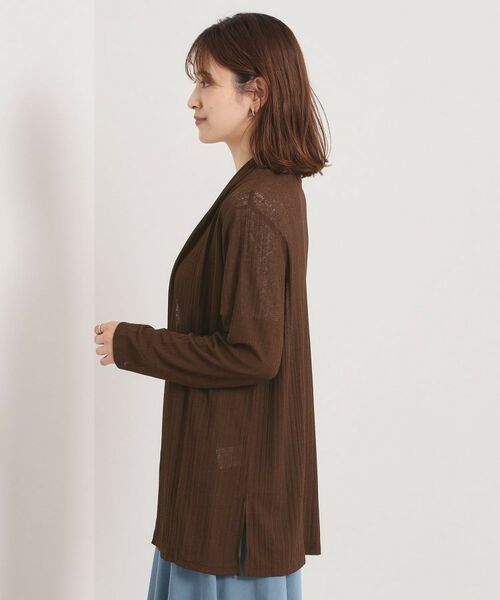 ITS'DEMO / イッツデモ カーディガン・ボレロ | 【手洗い可】シアー着流しカーディガン | 詳細15