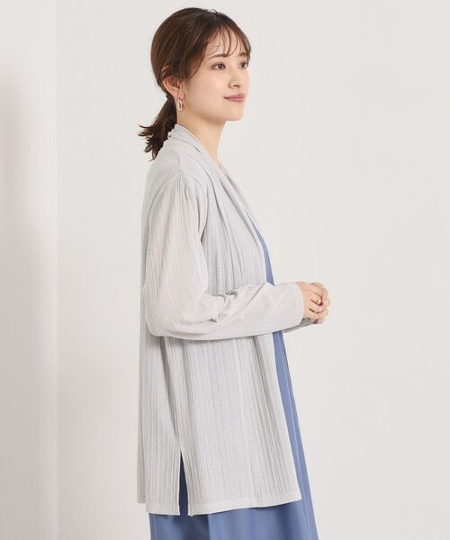 ITS'DEMO / イッツデモ カーディガン・ボレロ | 【手洗い可】シアー着流しカーディガン | 詳細7