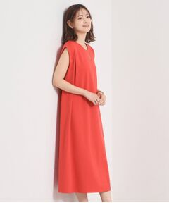 ITS'DEMO / イッツデモ ミニ丈・ひざ丈ワンピース | 【冷感／吸水速乾／透け防止／洗濯機OK】カットジョーゼットタックワンピース