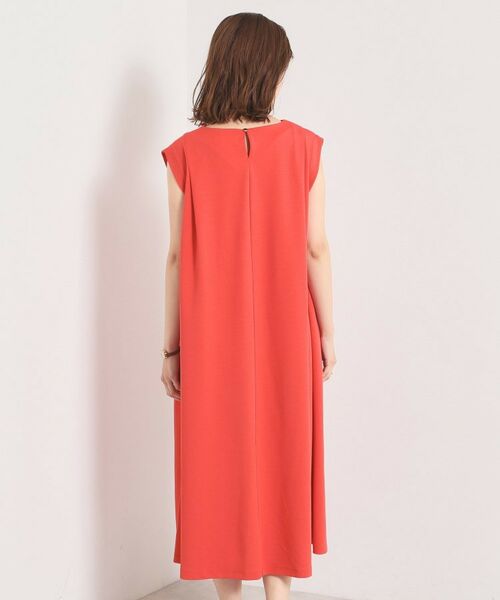 ITS'DEMO / イッツデモ ミニ丈・ひざ丈ワンピース | 【冷感／吸水速乾／透け防止／洗濯機OK】カットジョーゼットタックワンピース | 詳細21