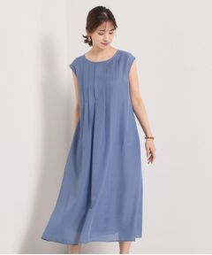 ITS'DEMO / イッツデモ ミニ丈・ひざ丈ワンピース | 【手洗い可】シアータックワンピース
