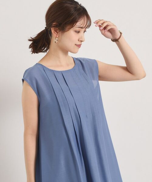 ITS'DEMO / イッツデモ ミニ丈・ひざ丈ワンピース | 【手洗い可】シアータックワンピース | 詳細11