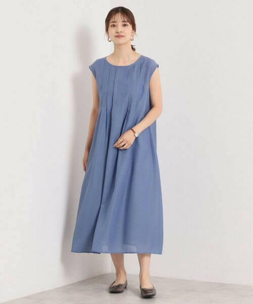 ITS'DEMO / イッツデモ ミニ丈・ひざ丈ワンピース | 【手洗い可】シアータックワンピース | 詳細13